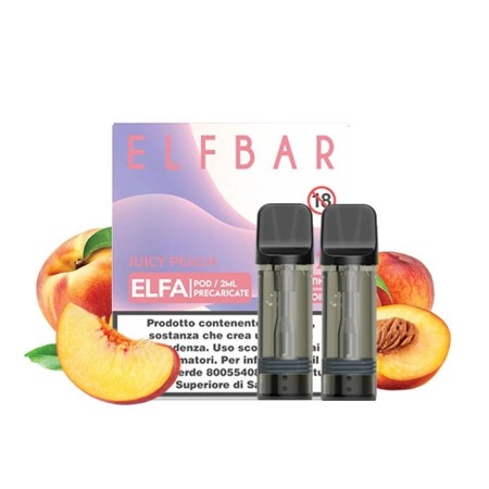 JUICY PEACH 20mg - Pod Precaricata ELFA - 2 Pezzi - Elf Bar