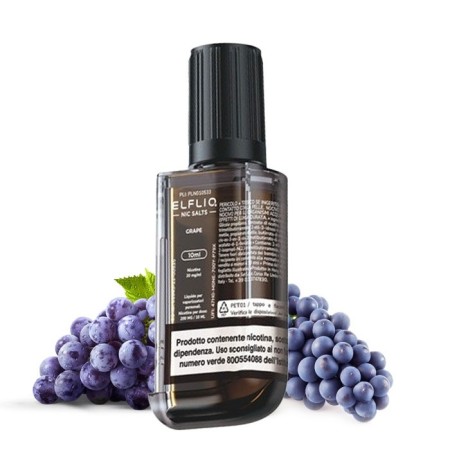 GRAPE 20mg - Flacone 10ml Elfliq EB6000 - Elf Bar