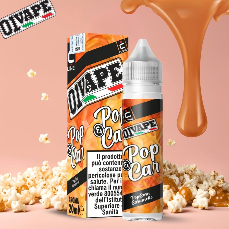 Liquido per Sigaretta Elettronica al Gusto Pop Corn e Caramello