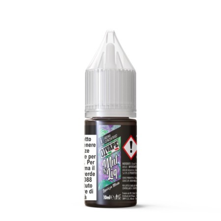 Liquido per sigarette elettroniche al gusto menta e liquirizia